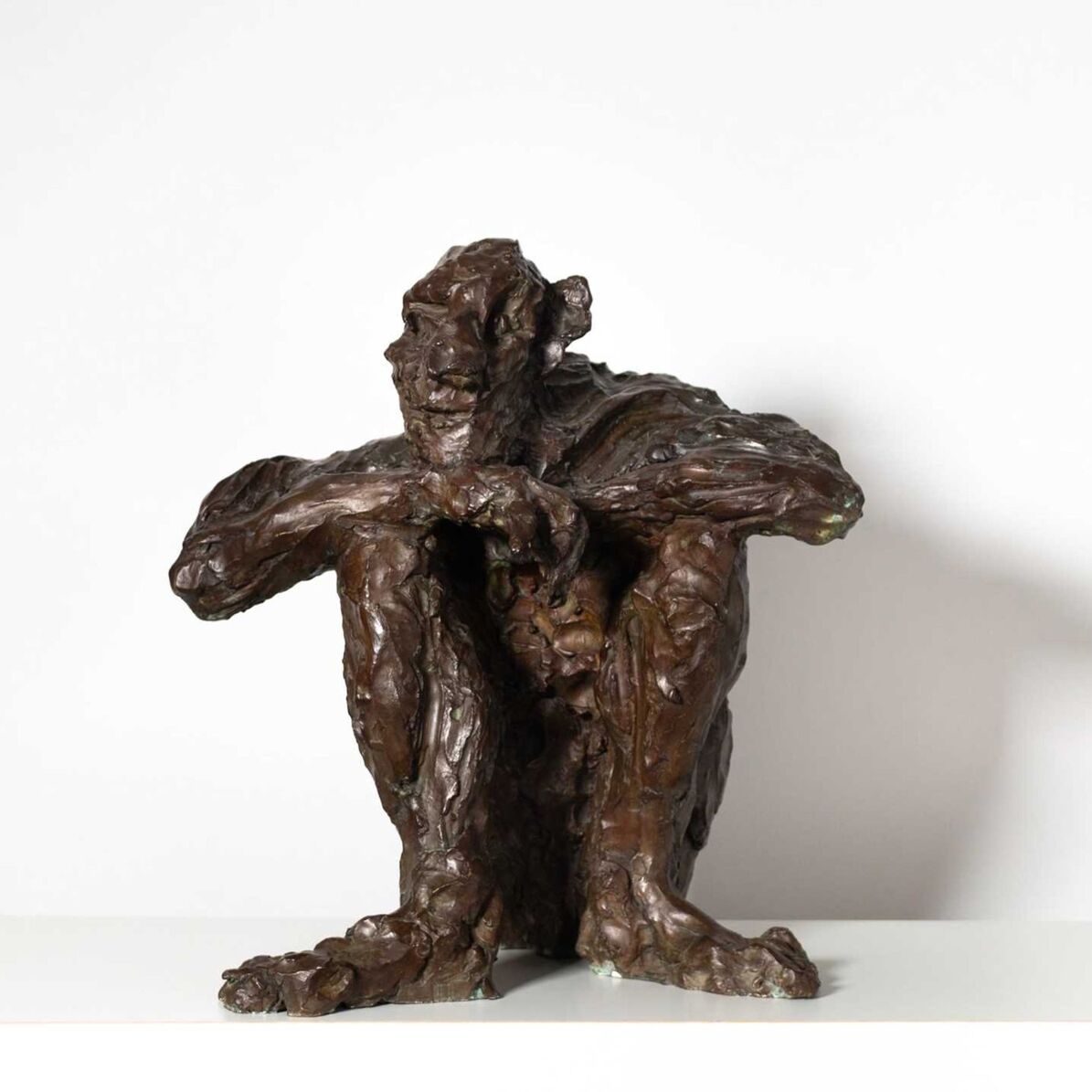 Rainer Fetting, Old Man Sitting Sauna, 1989. Bronze, Edition 5/9 (9er Edition + 3 AP) Rainer Fetting, Old Man Sitting Sauna, 1989. Bronze, Edition 5/9 (9er Edition + 3 AP)